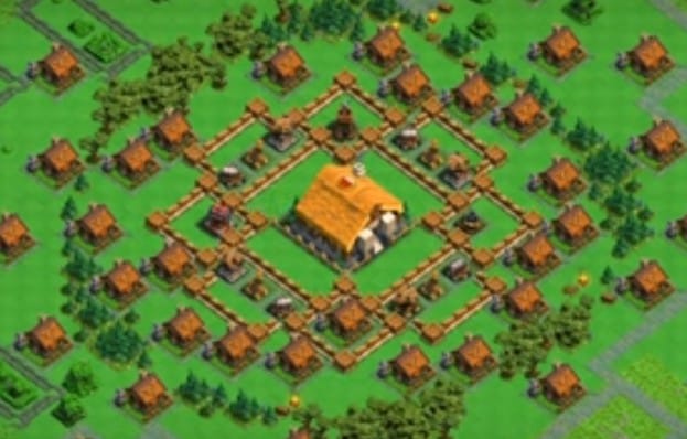 COC Clan Capital base layout level 2