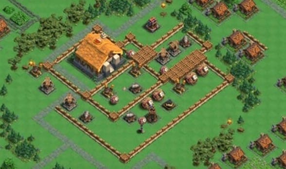 COC Clan Capital base layout level 2